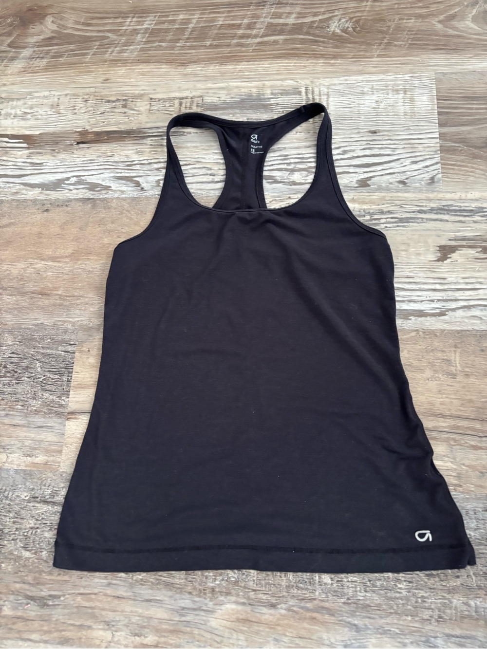 GAP Black Racerback Workout Tank Top, Sz XS